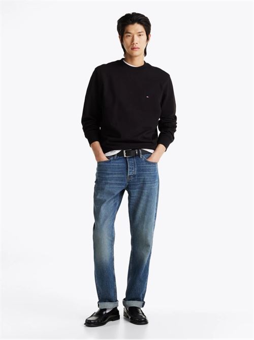 essential terry crewneck TOMMY HILFIGER | MW0MW37237BDS